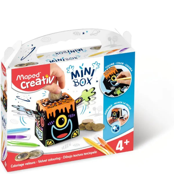 Maped Creativ DIY Mini Box Velvet Colouring Set/Piggy Bank alternate