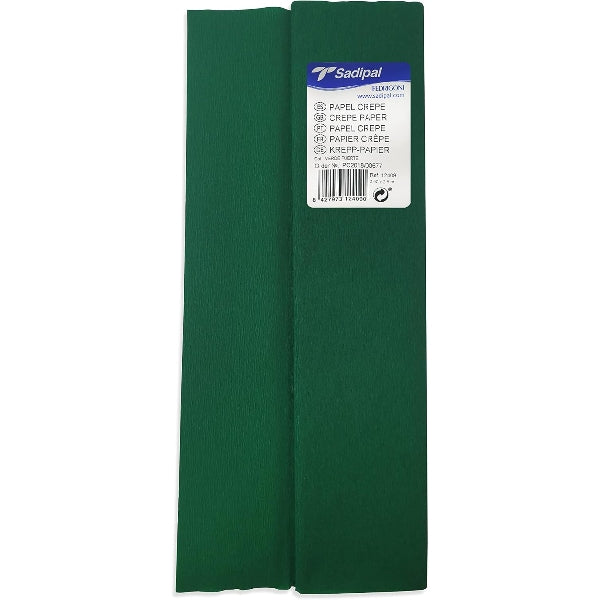 Sadipal Crepe Paper Roll, 32 GSM, Dark Green, 50 cm x 2.5 m