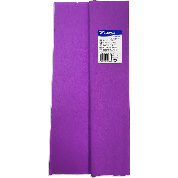Sadipal Crepe Paper Roll, 32 GSM, Purple, 50 cm x 2.5 m