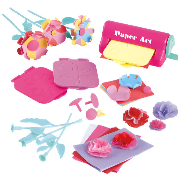 Playgo DIY Paper Flower Art & Craft For Kids-38 Pieces