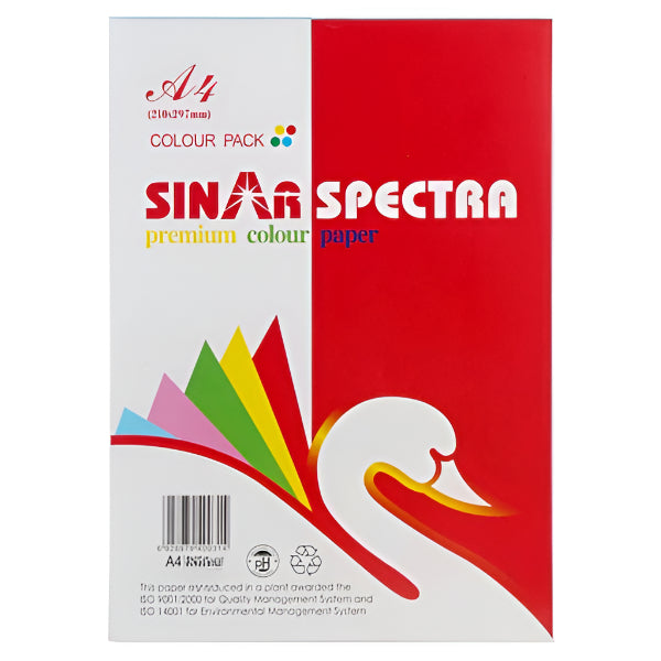 Sinarline Spectra A4 Premium Color Paper 25 Sheets