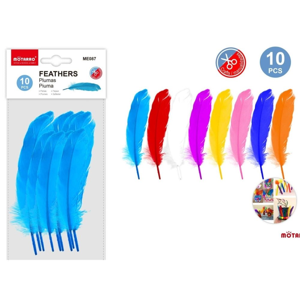 Motarro Craft Feather – Assorted Colors, 1 Piece