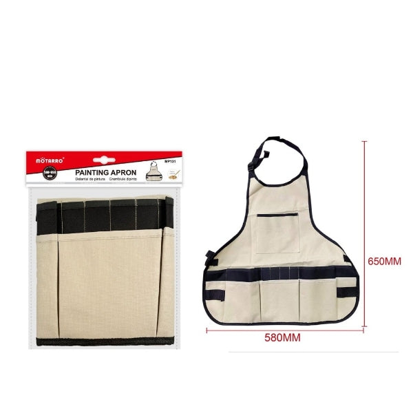 Motarro Painting & Craft Apron with Tool Pockets