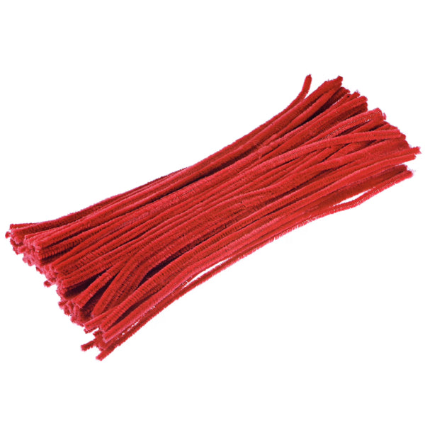 Red Craft Pipe Cleaners – Pack Of 20