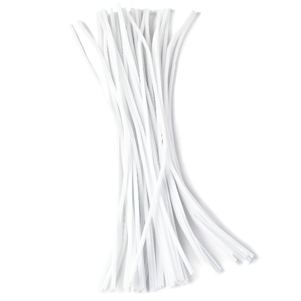 White Craft Pipe Cleaners – Pack Of 20