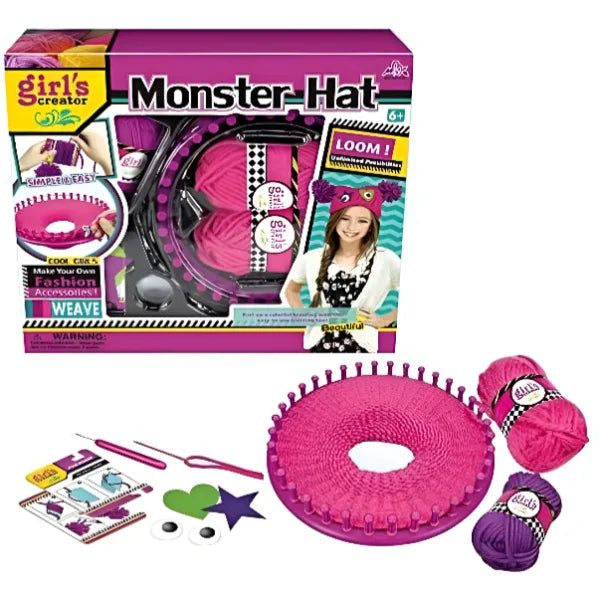 Girls 6 In 1 Knitting Set