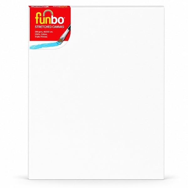 Funbo Artist Paint Canvas 40X50Cm – 100% Cotton Triple-Primed Painting Canvas For Acrylic & Oil