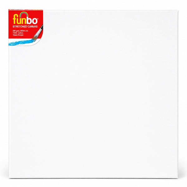 Funbo Stretched Canvas 60X60Cm – 380Gsm Cotton Artist Painting Canvas For Acrylic & Oil
