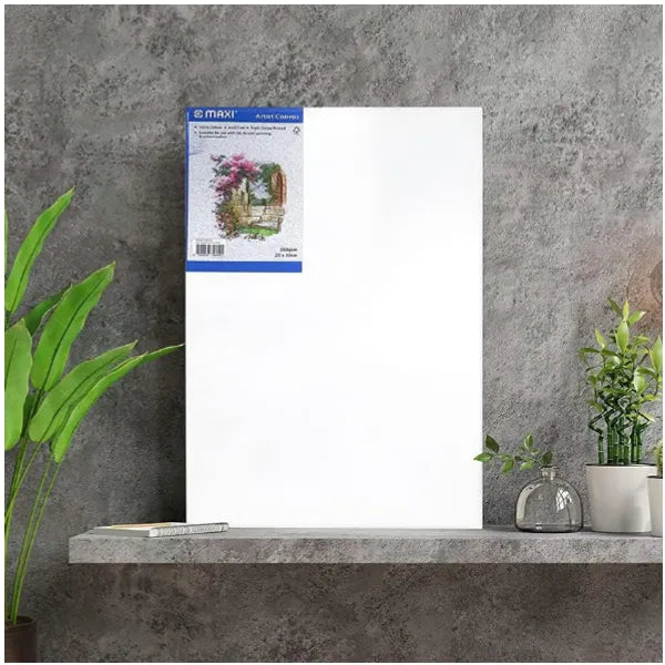 Maxi Stretched Painting Canvas Board 380 Gsm 60X60 Cm