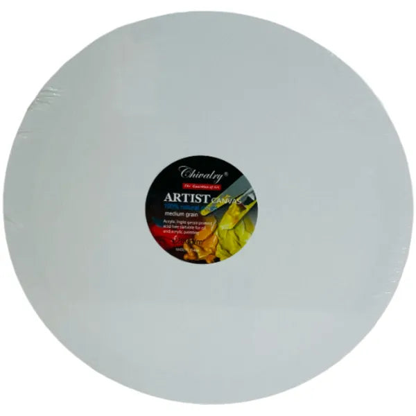 Chivalry Round Canvas Board-40x40 Cm (CVQL41)