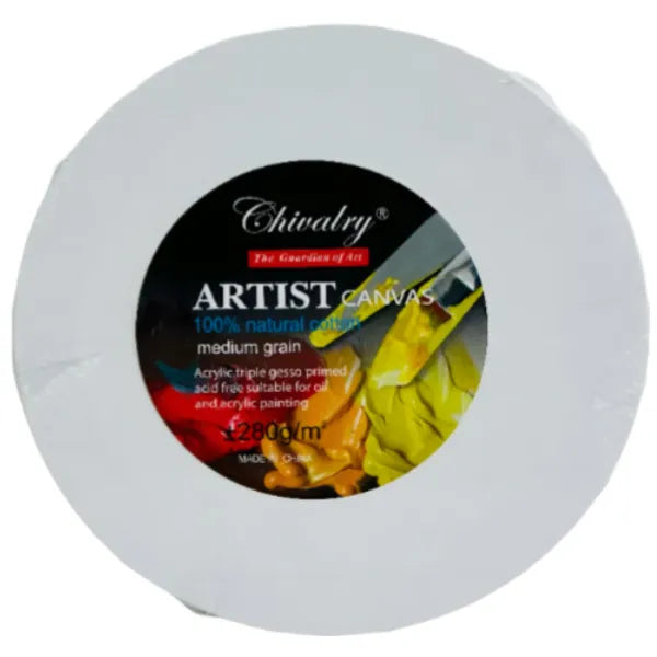 Chivalry Round Canvas Board-20x20Cm (CVQL43)