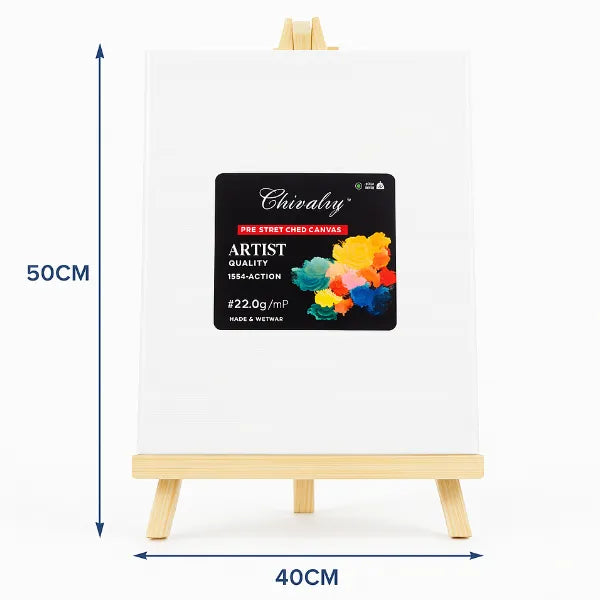 Chivalry Canvas With Easel Stand For Painting 40 X 50 CM