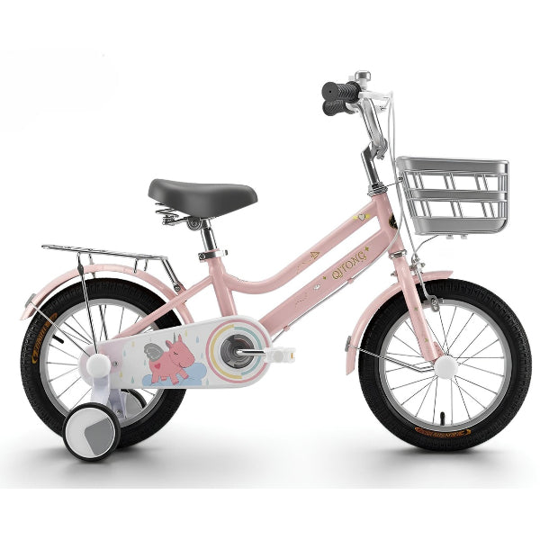 16-Inch GirlsÕ Bicycle with Training Wheels & Front Basket Ð Pink