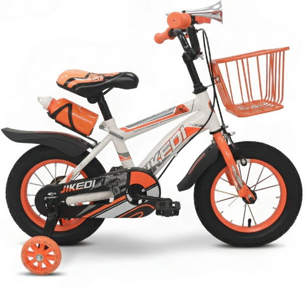 16-Inch Kids Bicycle with Training Wheels & Front Basket – Vibrant Orange(CYIS86)