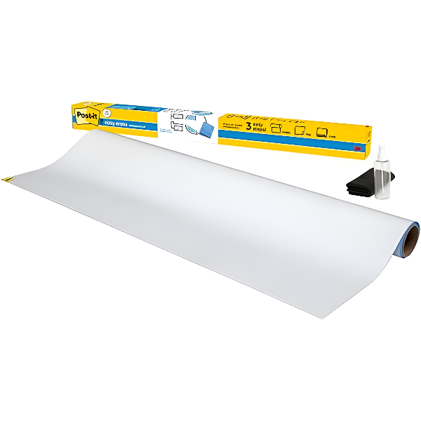 Post-It® Easy Erase Whiteboard Surface Ee6X4, 6 Ft X 4 Ft Whiteboard Film