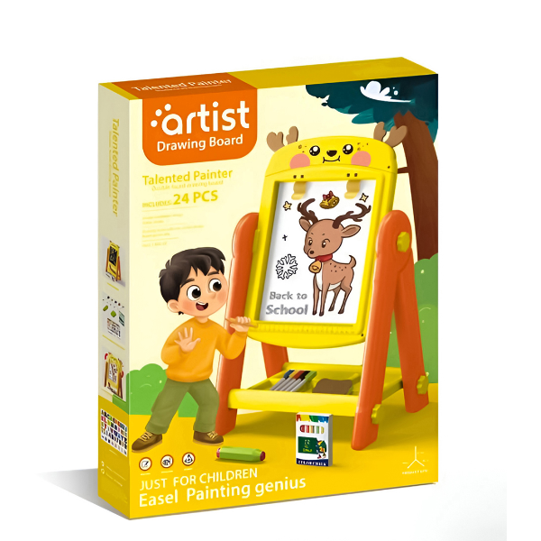 Double-Sided Kids Drawing Board With Accessories Age 3+ alternate