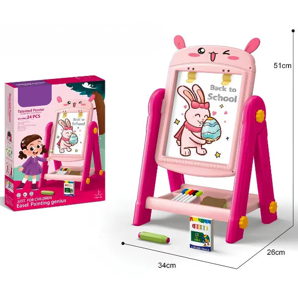 Rabbit Magnetic Drawing & Writing Board for Kids-24 Pieces