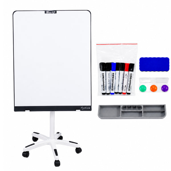 Portable Whiteboard With Rolling Stand – 100 × 70 Cm