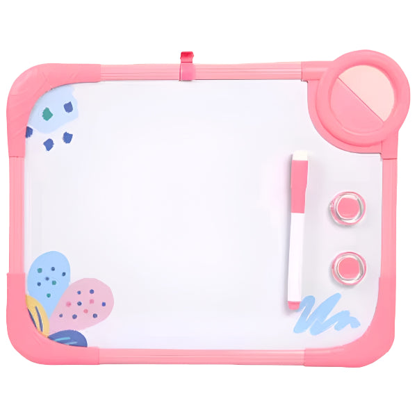 Pink Framed Magnetic Whiteboard With Marker