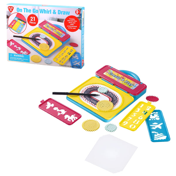 Playgo On The Go Portable Whirl & Draw Board Set