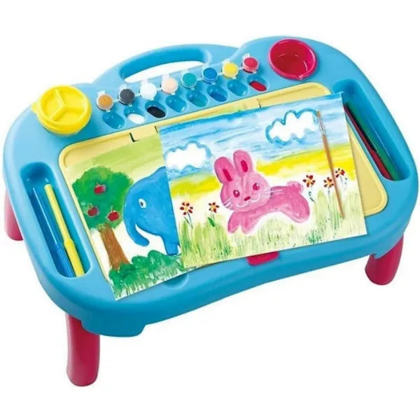 Playgo Draw & Carry Desk with 19pcs With Colouring Set For Kids alternate