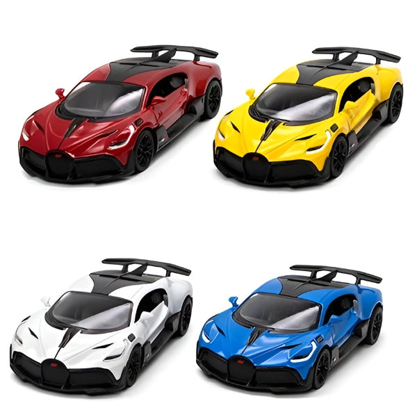 Bugatti Divo Die-Cast 1:36 Scale Diecast Car Toy-Assorted Colors- 1 Pieces Set