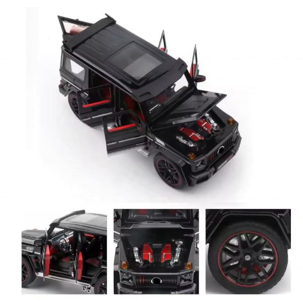 Mercedes Amg G63 G-Wagon 1:18 Die-Cast Metal Car With Lights & Sound- Black alternate