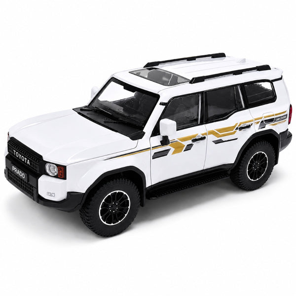 Toyota Land Cruiser Prado 1:12 Scale Die-Cast Model Car –White