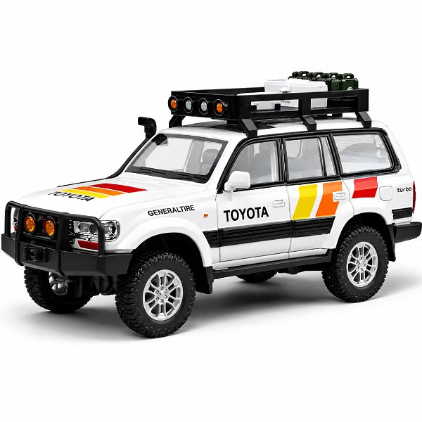 1:24 Scale Zep Toyota Land Cruiser Lc80 Die Cast Car Toy-White