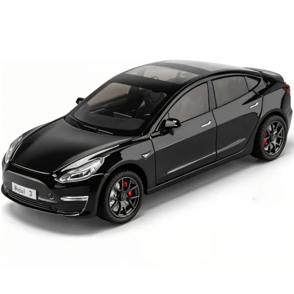 1:24 Scale Tesla Die Cast Car Toy- Black (DCGB65)