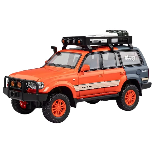 1:24 Scale Zep Toyota Land Cruiser Lc80 Die Cast Car Toy- Orange