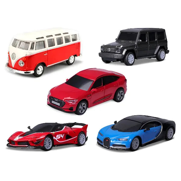 Maisto 1/41 Tech R/C Diecast Mini Metal Car with Bluetooth App Control – (Assorted, Single Car Pack)