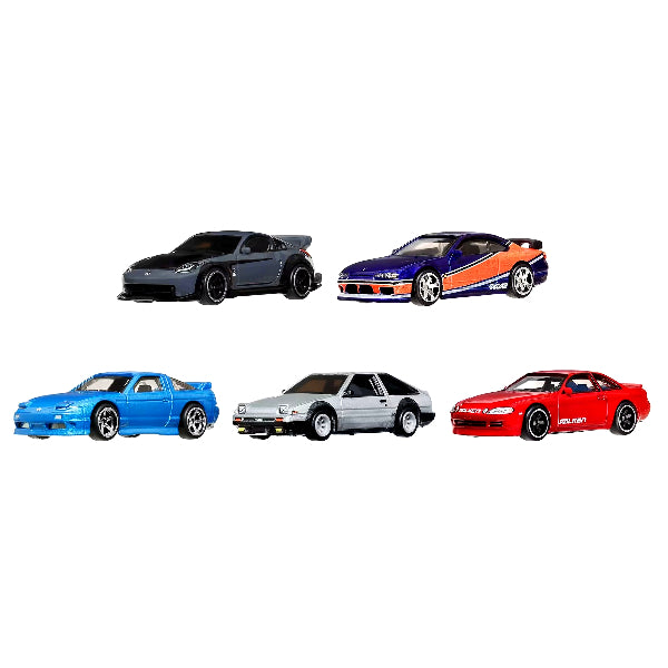 Hot Wheels Premium Fast & Furious Tokyo Drift Collector Set With 5 Die-Cast Cars, 1:64 Scale Movie-Inspired Vehicles & Display Box alternate