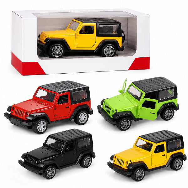 Die-Cast 1:32 Jeep Pull Back Toy Car – Assorted, 1 Piece