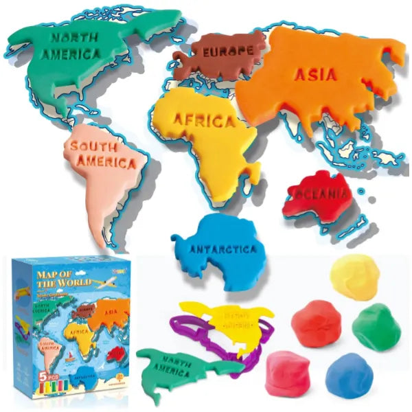 Map Of The World Color Dough Sets alternate