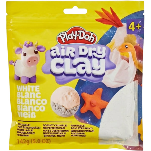Play-Doh Air Dry Clay 5 Oz White Modeling Clay In Resealable Bag