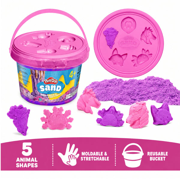 Play-Doh Sand Duo Bucket – Pink & Purple, 680 G