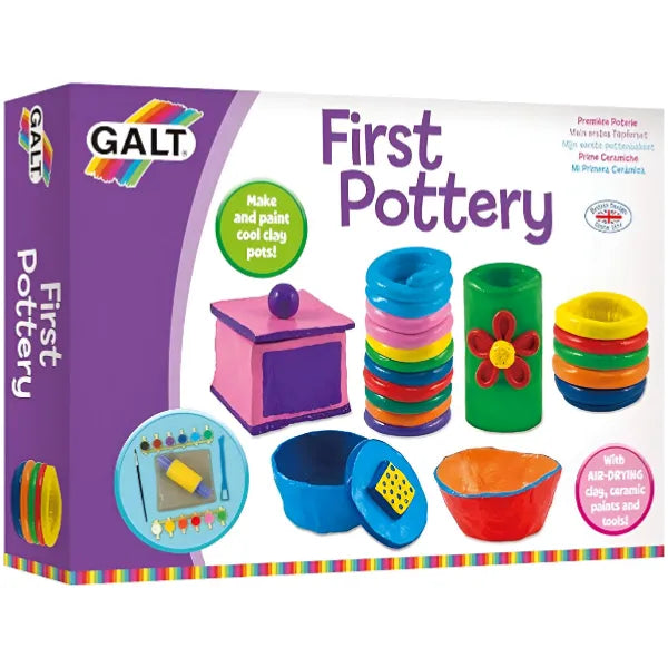 Galt First Pottery Toy  Craft Kits, Clay and Paint