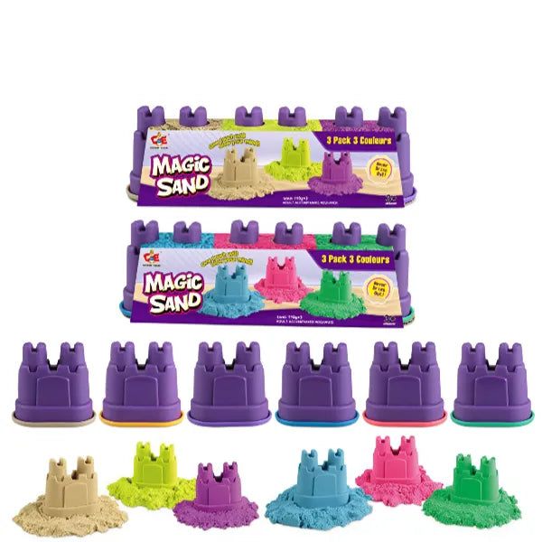 Magic Sand Pack Of 6 Pieces -3 Colours