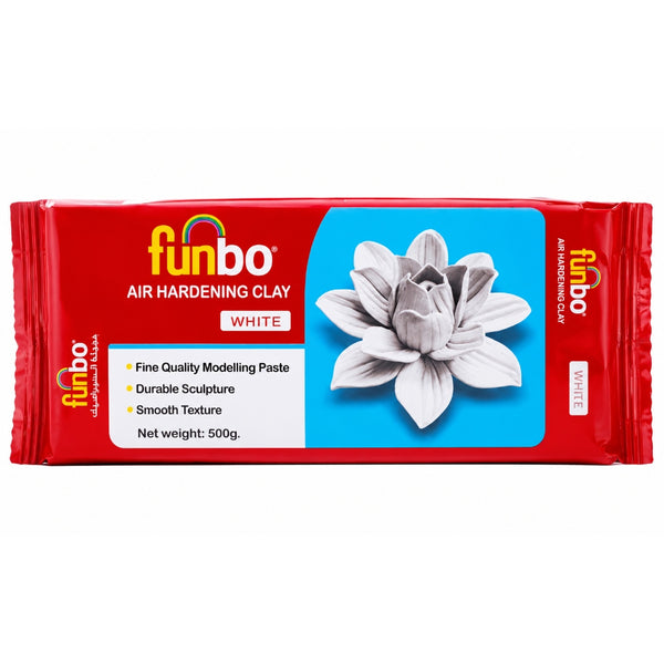 Funbo Air-Hardening Modeling Clay – White- 500G