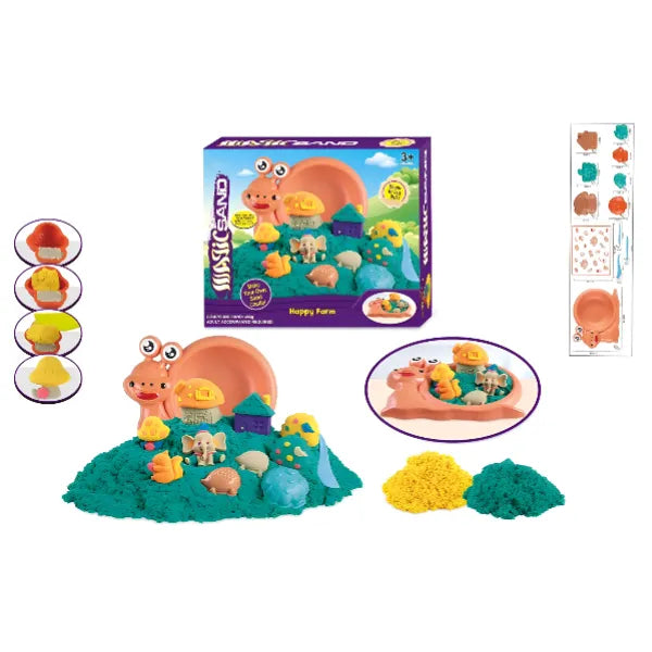 Magic Sand Clay & Dough With Animal Sculpts