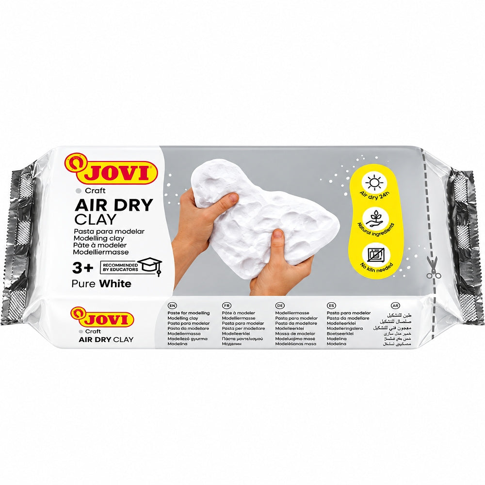 Jovi Air Dry Hardening & Modeling Clay 250g - White