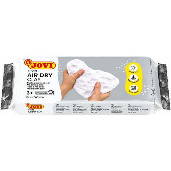 Jovi Air Dry Hardening & Modeling Clay 500g - White