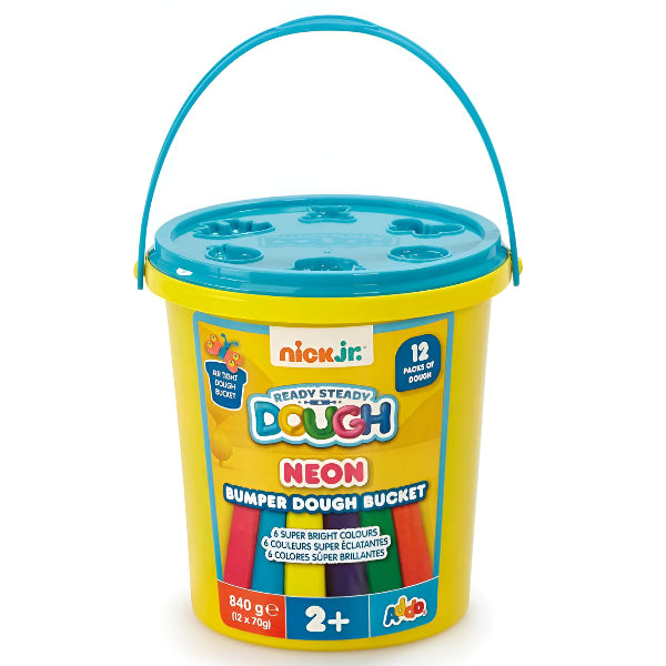 Nick Jr Ready Steady Dough – Mega Bright Neon Dough Bucket (DGLD259)