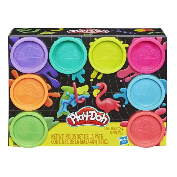 Play‑Doh 8‑Pack Neon Non‑Toxic Modeling Compound (8 Colors)