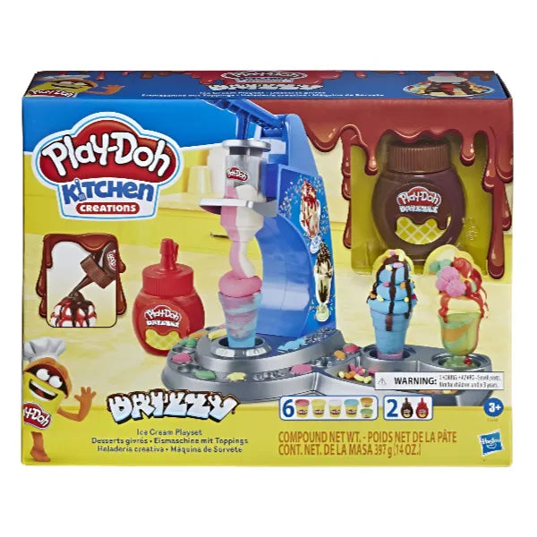 Play Doh Drizzy Dough Ice Cream Kitchen Playset    - (DGLT166)