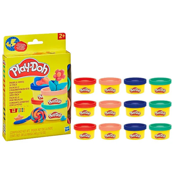 Play-Doh Treats & Favors 12-Pack – Shareable Mini Cans Set