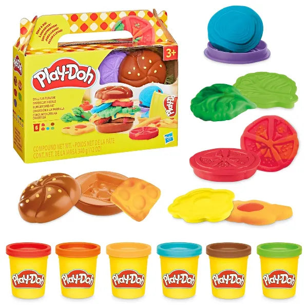 Play-Doh Grill Fun Playset – Burger Kitchen Toy for Kids