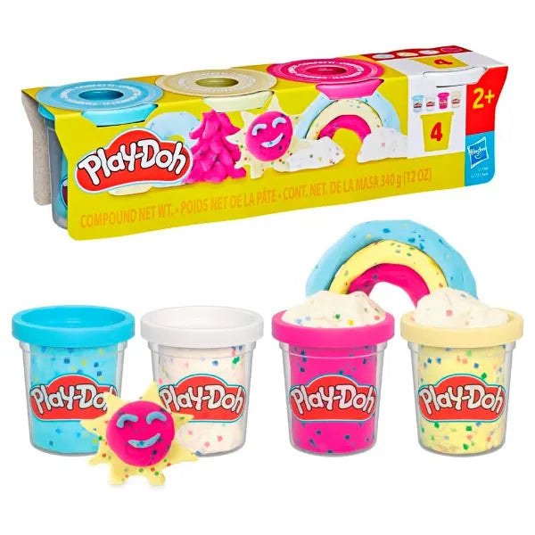 Play-Doh 4-Pack Confetti Compound – Creative Arts & Crafts Set