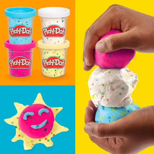 Play-Doh 4-Pack Confetti Compound – Creative Arts & Crafts Set alternate